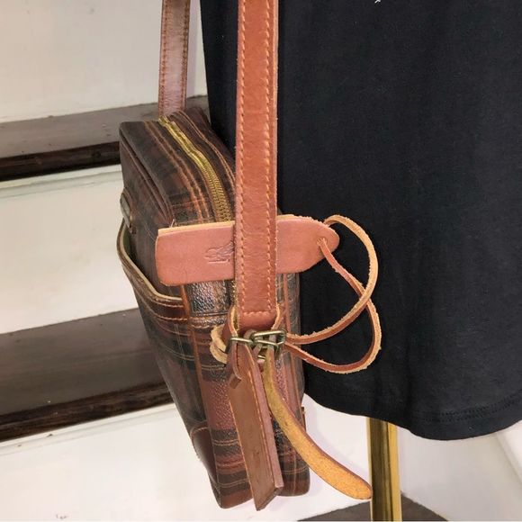 MRALPH LAUREN Tartan Plaid Crossbody Messenger Shoulder Bag Adjustable Strap - Picture 6 of 17